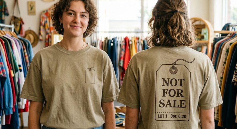 Not for sale: frente y espalda